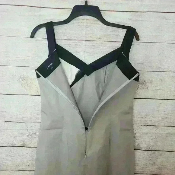 J. Peterman women's black and gray colorblock sheath dress size 4 - Picture 5 of 8